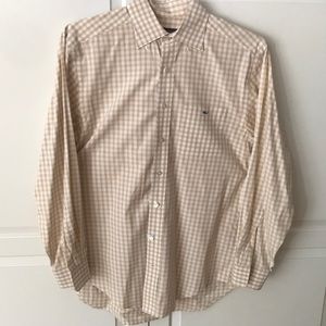 Men’s Vineyard Vines Gingham Tucker Shirt. Small